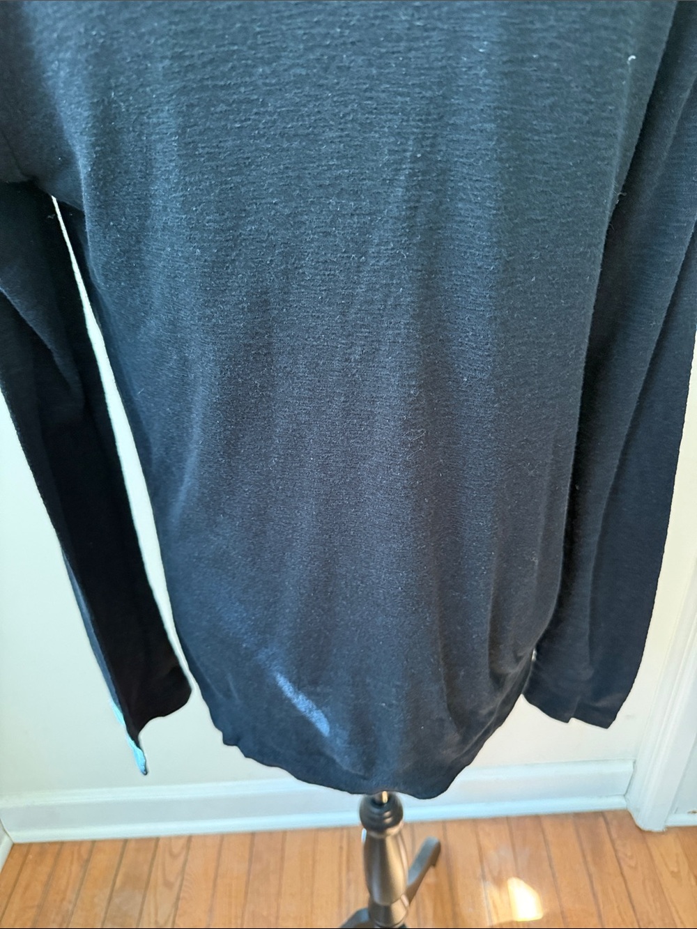 Cynthia Rowley Black Long-Sleeve Scoop Neck Top - Picture 8 of 11